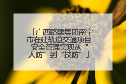 广西路建集团南宁市在建轨道交通项目 安全管理实现从“人防”到“技防”