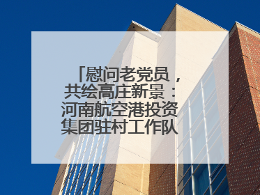 慰问老党员，共绘高庄新景：河南航空港投资集团驻村工作队开启暖心之旅