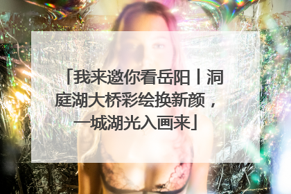 我来邀你看岳阳丨洞庭湖大桥彩绘换新颜，一城湖光入画来