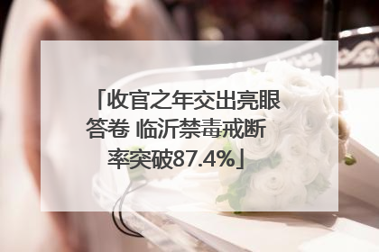 收官之年交出亮眼答卷 临沂禁毒戒断率突破87.4%