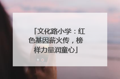 文化路小学：红色基因薪火传，榜样力量润童心