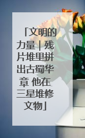 文明的力量｜残片堆里拼出古蜀华章 他在三星堆修文物