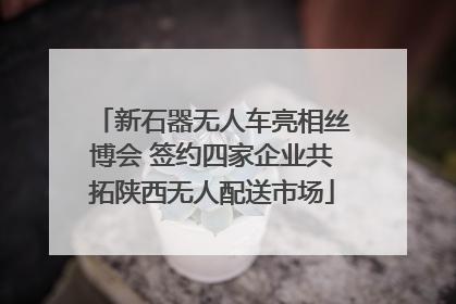 新石器无人车亮相丝博会 签约四家企业共拓陕西无人配送市场