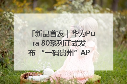 新品首发｜华为Pura 80系列正式发布 “一码贵州”APP抢先开售！