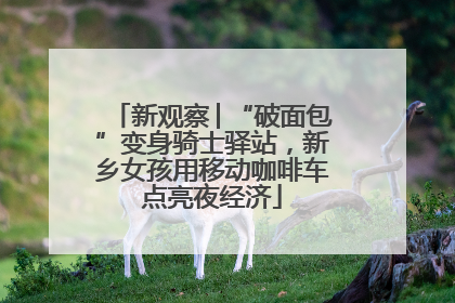 新观察│“破面包”变身骑士驿站，新乡女孩用移动咖啡车点亮夜经济
