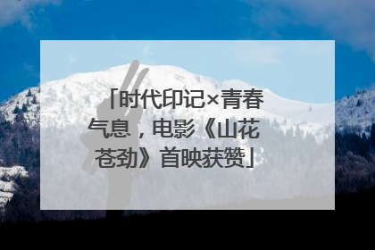 时代印记×青春气息，电影《山花苍劲》首映获赞