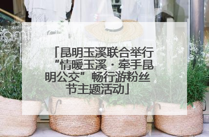 昆明玉溪联合举行“情暖玉溪・牵手昆明公交”畅行游粉丝节主题活动