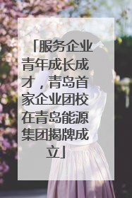 服务企业青年成长成才，青岛首家企业团校在青岛能源集团揭牌成立