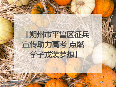 朔州市平鲁区征兵宣传助力高考 点燃学子戎装梦想