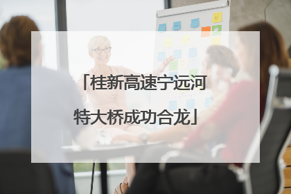 桂新高速宁远河特大桥成功合龙
