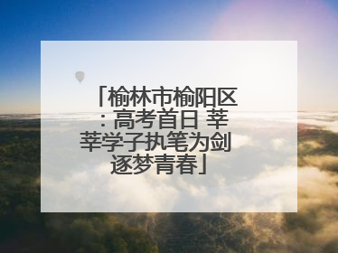 榆林市榆阳区：高考首日 莘莘学子执笔为剑 逐梦青春