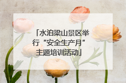 水泊梁山景区举行“安全生产月”主题培训活动