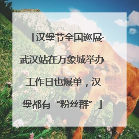 汉堡节全国巡展·武汉站在万象城举办 工作日也爆单，汉堡都有“粉丝群”