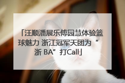 汪顺潘展乐傅园慧体验篮球魅力 浙江冠军天团为“浙 BA”打Call