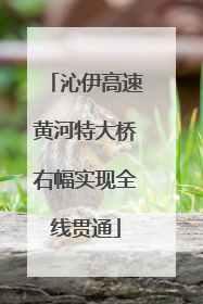 沁伊高速黄河特大桥右幅实现全线贯通