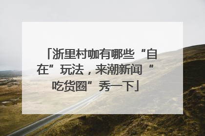 浙里村咖有哪些“自在”玩法，来潮新闻“吃货圈”秀一下