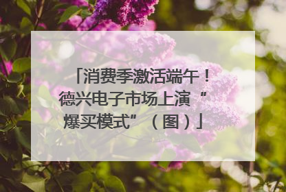 消费季激活端午！德兴电子市场上演“爆买模式”（图）