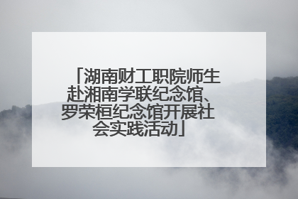 湖南财工职院师生赴湘南学联纪念馆、罗荣桓纪念馆开展社会实践活动