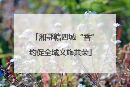 湘鄂赣四城“香”约促全域文旅共荣
