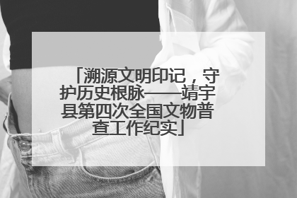 溯源文明印记，守护历史根脉——靖宇县第四次全国文物普查工作纪实