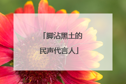 脚沾黑土的民声代言人