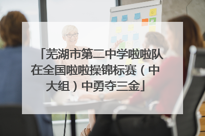 芜湖市第二中学啦啦队在全国啦啦操锦标赛（中大组）中勇夺三金
