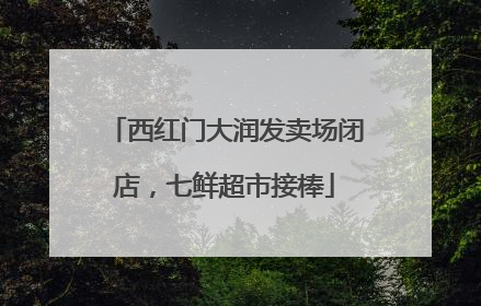 西红门大润发卖场闭店，七鲜超市接棒