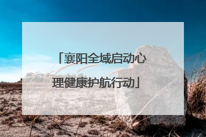 襄阳全域启动心理健康护航行动
