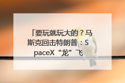要玩就玩大的？马斯克回击特朗普：SpaceX“龙”飞船将立即退役！