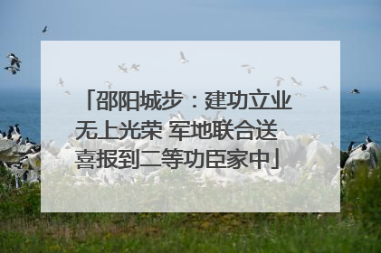 邵阳城步：建功立业无上光荣 军地联合送喜报到二等功臣家中