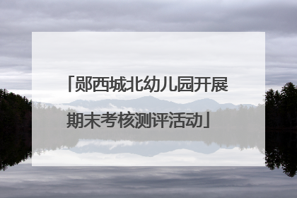郧西城北幼儿园开展期末考核测评活动
