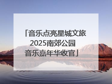 音乐点亮星城文旅 2025南郊公园音乐嘉年华收官