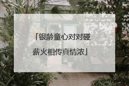 银龄童心对对碰 薪火相传真情浓