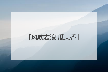风吹麦浪 瓜果香