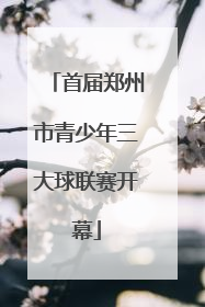 首届郑州市青少年三大球联赛开幕