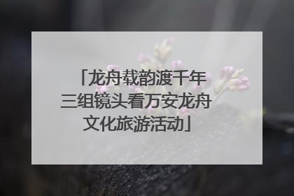 龙舟载韵渡千年 三组镜头看万安龙舟文化旅游活动