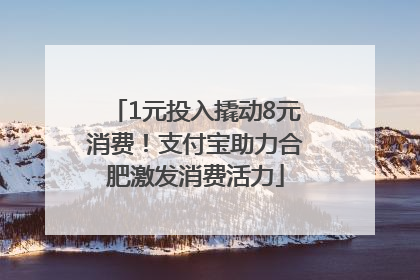 1元投入撬动8元消费！支付宝助力合肥激发消费活力