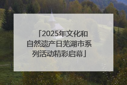 2025年文化和自然遗产日芜湖市系列活动精彩启幕