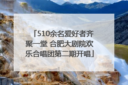 510余名爱好者齐聚一堂 合肥大剧院欢乐合唱团第二期开唱