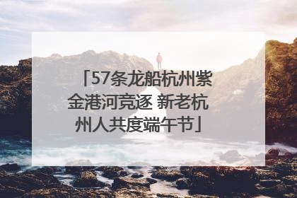 57条龙船杭州紫金港河竞逐 新老杭州人共度端午节