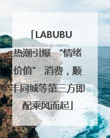 LABUBU 热潮引爆 “情绪价值” 消费，顺丰同城等第三方即配乘风而起